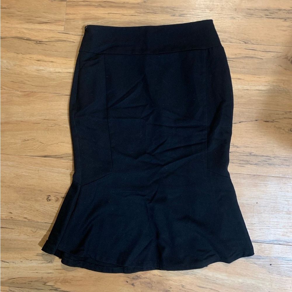 Collectif black midi skirt